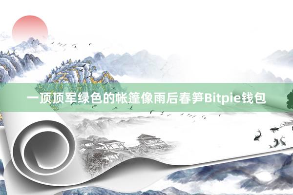 一顶顶军绿色的帐篷像雨后春笋Bitpie钱包