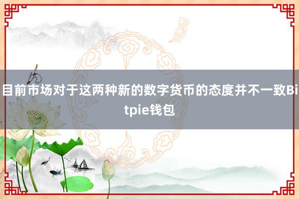 目前市场对于这两种新的数字货币的态度并不一致Bitpie钱包