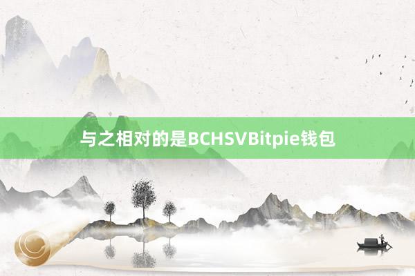 与之相对的是BCHSVBitpie钱包