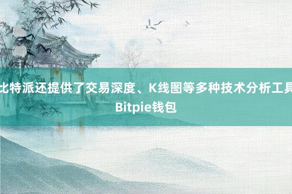 比特派还提供了交易深度、K线图等多种技术分析工具Bitpie钱包