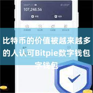 比特币的价值被越来越多的人认可Bitpie数字钱包